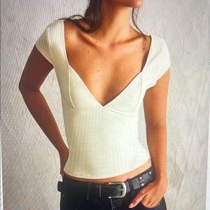 Free People White Women's Top